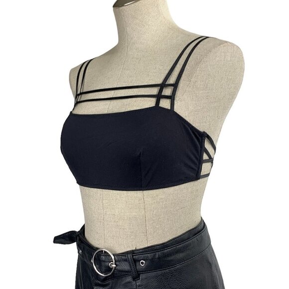 Strappy Black Bralette - Size 26"/28" Small - Picture 4 of 4
